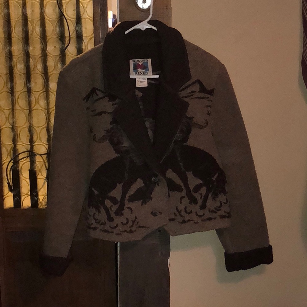 Vintage Bucking Horse Women’s Jacket Size Large